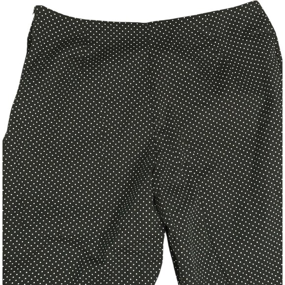 BRIGGS New York Black & White Polka Dot Capri Cropped Pants Women's PLUS 20W - Picture 7 of 9